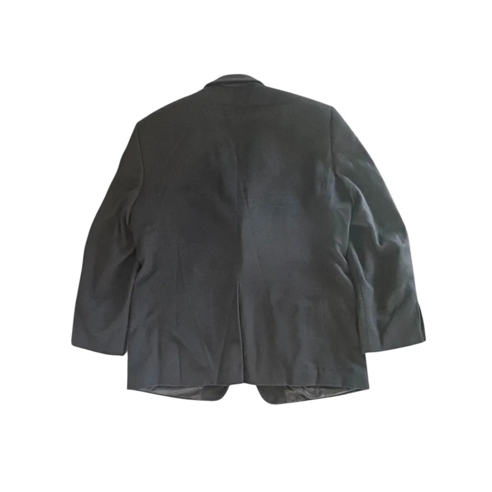 Vintage Gianfranco Ruffini 100% Camel Hair Black Blazer Sport Coat‎ Jacket 44R